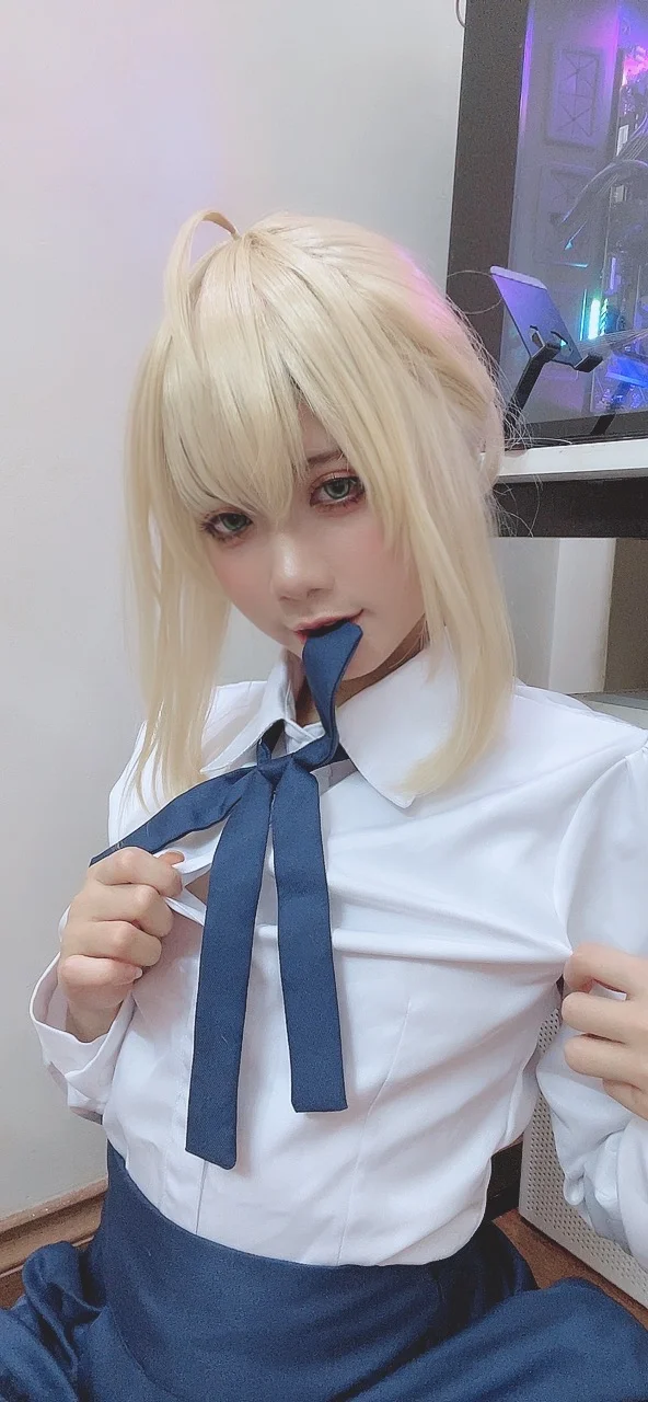 PoppaChan - Artoria Pendragon (Fate) [124P,10V-849MB] tg@simisebaisi 【丝足阁】113.webp
